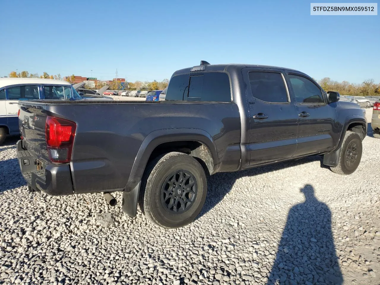 2021 Toyota Tacoma Double Cab VIN: 5TFDZ5BN9MX059512 Lot: 77391914