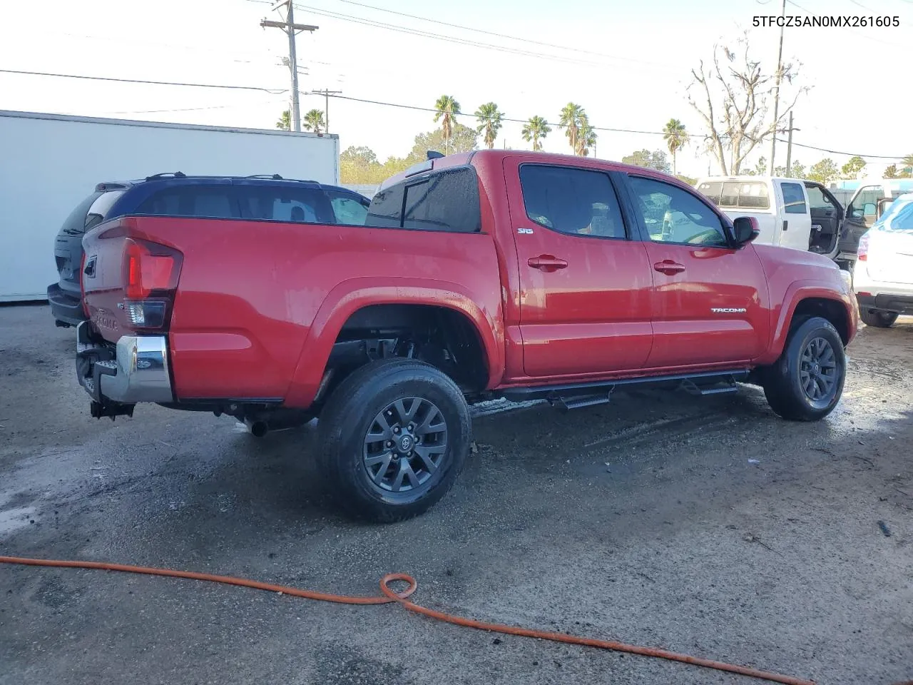 2021 Toyota Tacoma Double Cab VIN: 5TFCZ5AN0MX261605 Lot: 77420004