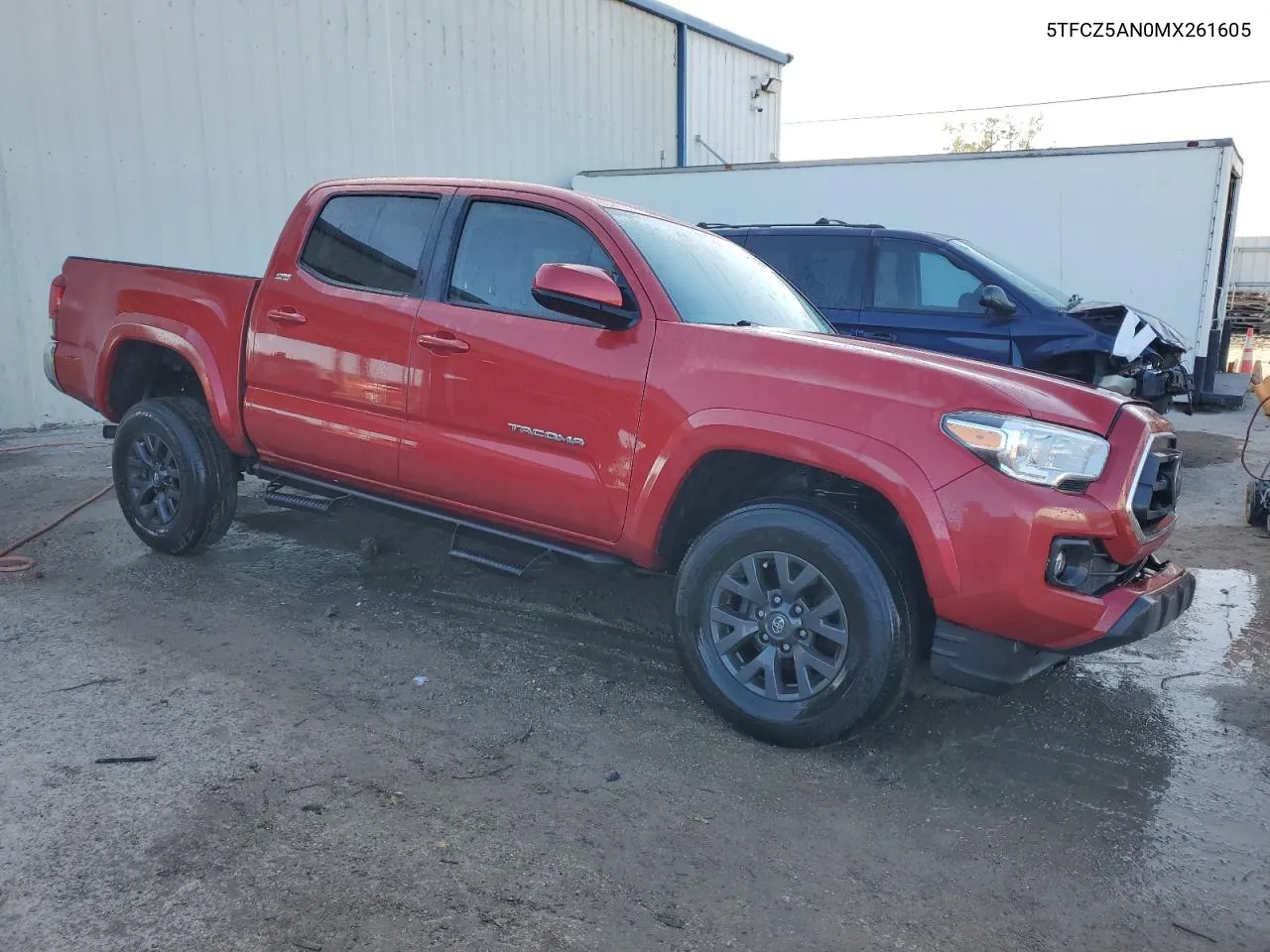 2021 Toyota Tacoma Double Cab VIN: 5TFCZ5AN0MX261605 Lot: 77420004