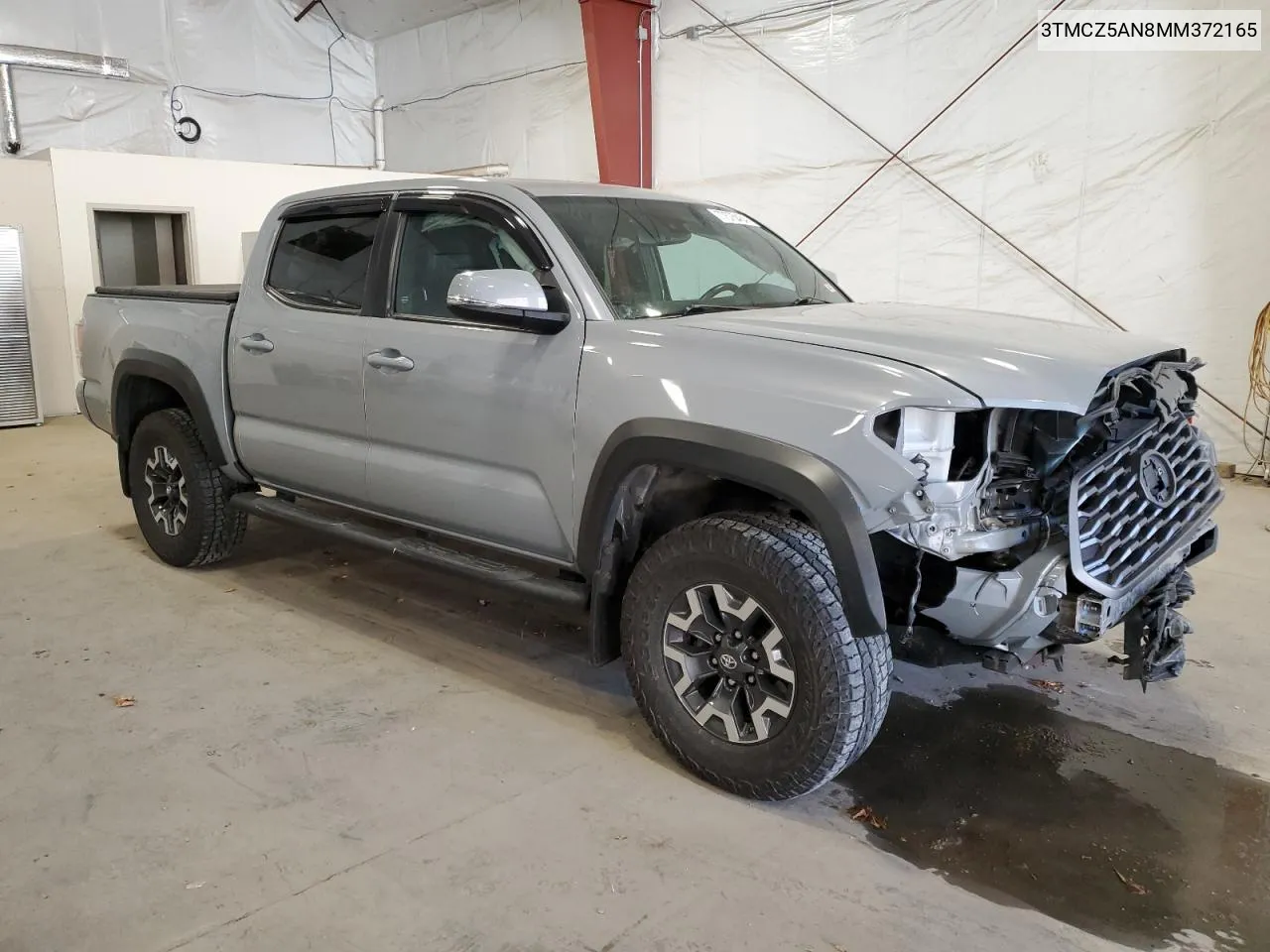 2021 Toyota Tacoma Double Cab VIN: 3TMCZ5AN8MM372165 Lot: 77575464