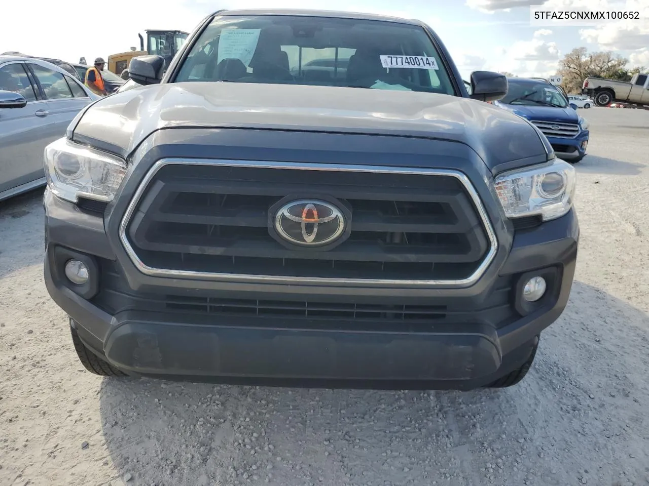 2021 Toyota Tacoma Double Cab VIN: 5TFAZ5CNXMX100652 Lot: 77740014