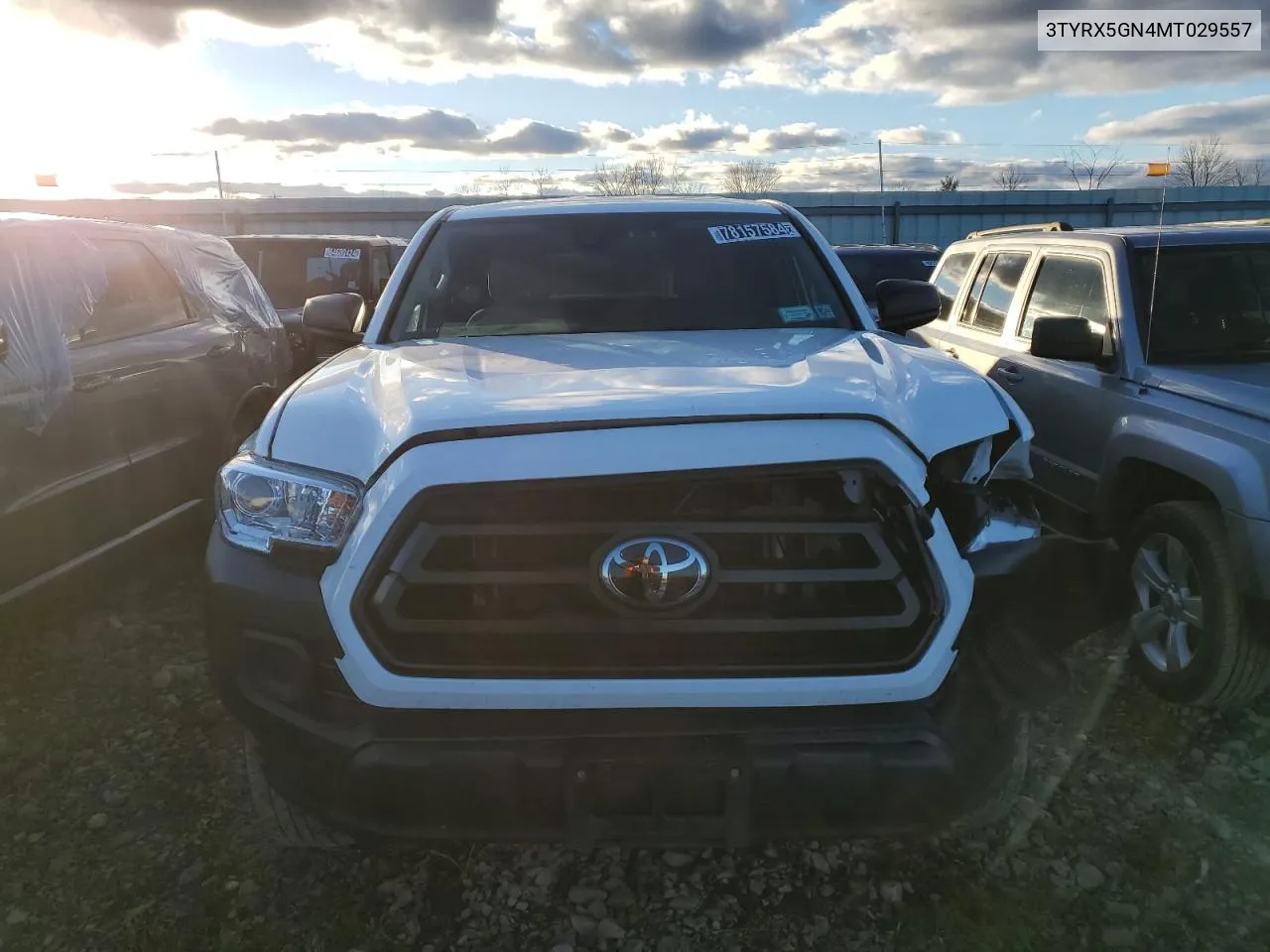 2021 Toyota Tacoma Access Cab VIN: 3TYRX5GN4MT029557 Lot: 78157584