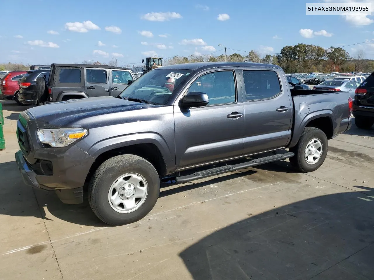 2021 Toyota Tacoma Double Cab VIN: 5TFAX5GN0MX193956 Lot: 78279214