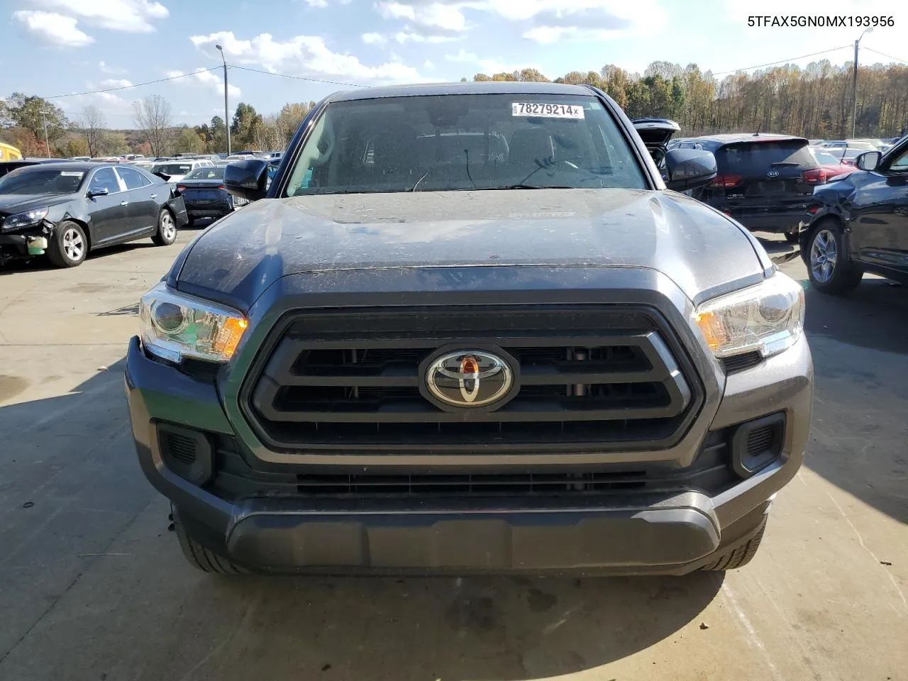 2021 Toyota Tacoma Double Cab VIN: 5TFAX5GN0MX193956 Lot: 78279214