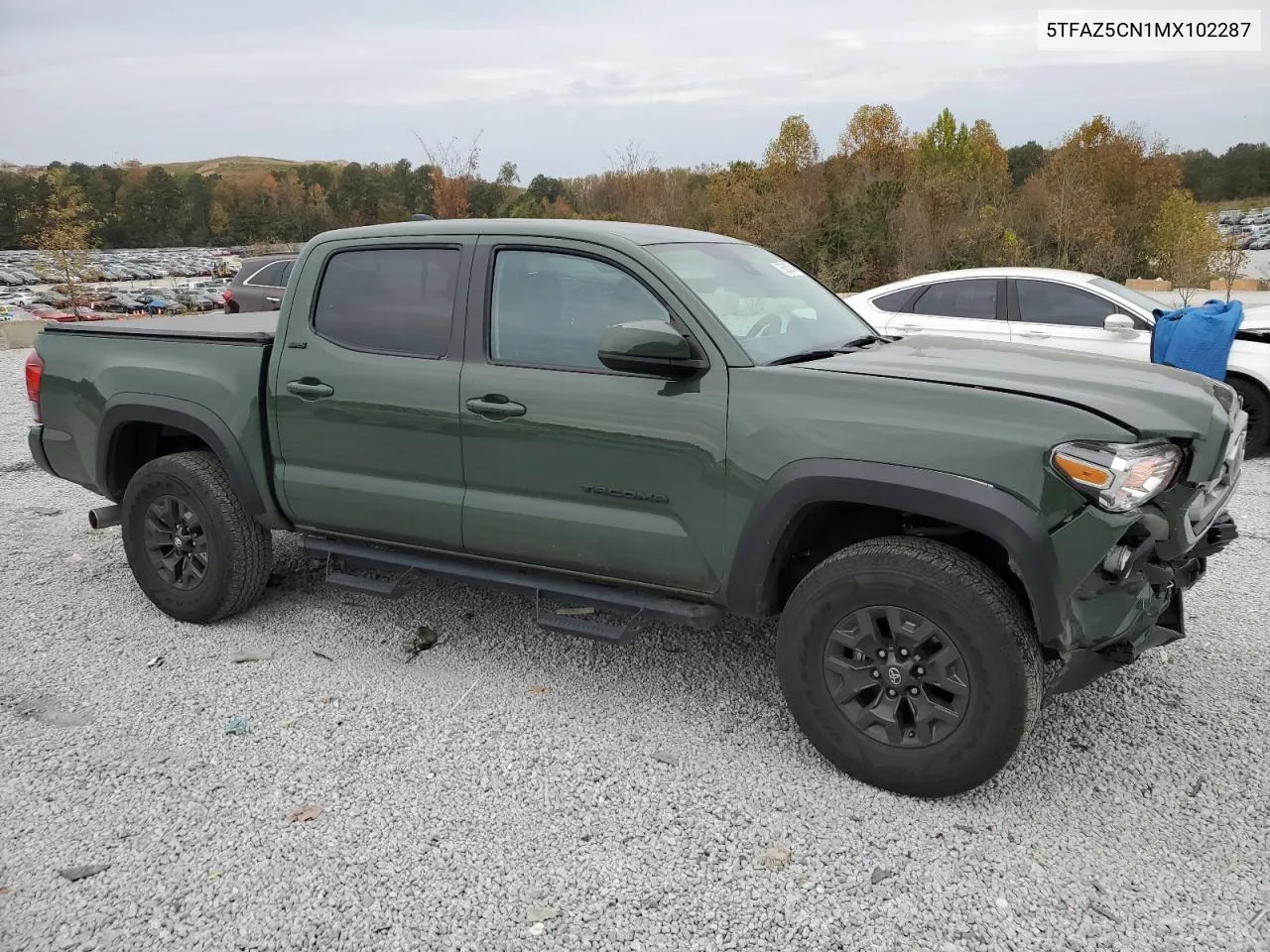 2021 Toyota Tacoma Double Cab VIN: 5TFAZ5CN1MX102287 Lot: 78806834