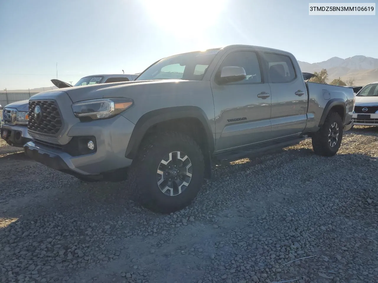 2021 Toyota Tacoma Double Cab VIN: 3TMDZ5BN3MM106619 Lot: 78915674