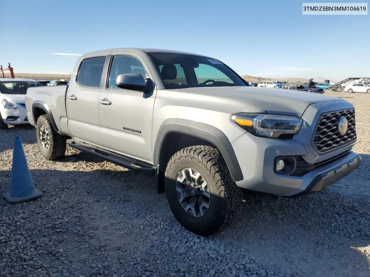 2021 Toyota Tacoma Double Cab VIN: 3TMDZ5BN3MM106619 Lot: 78915674