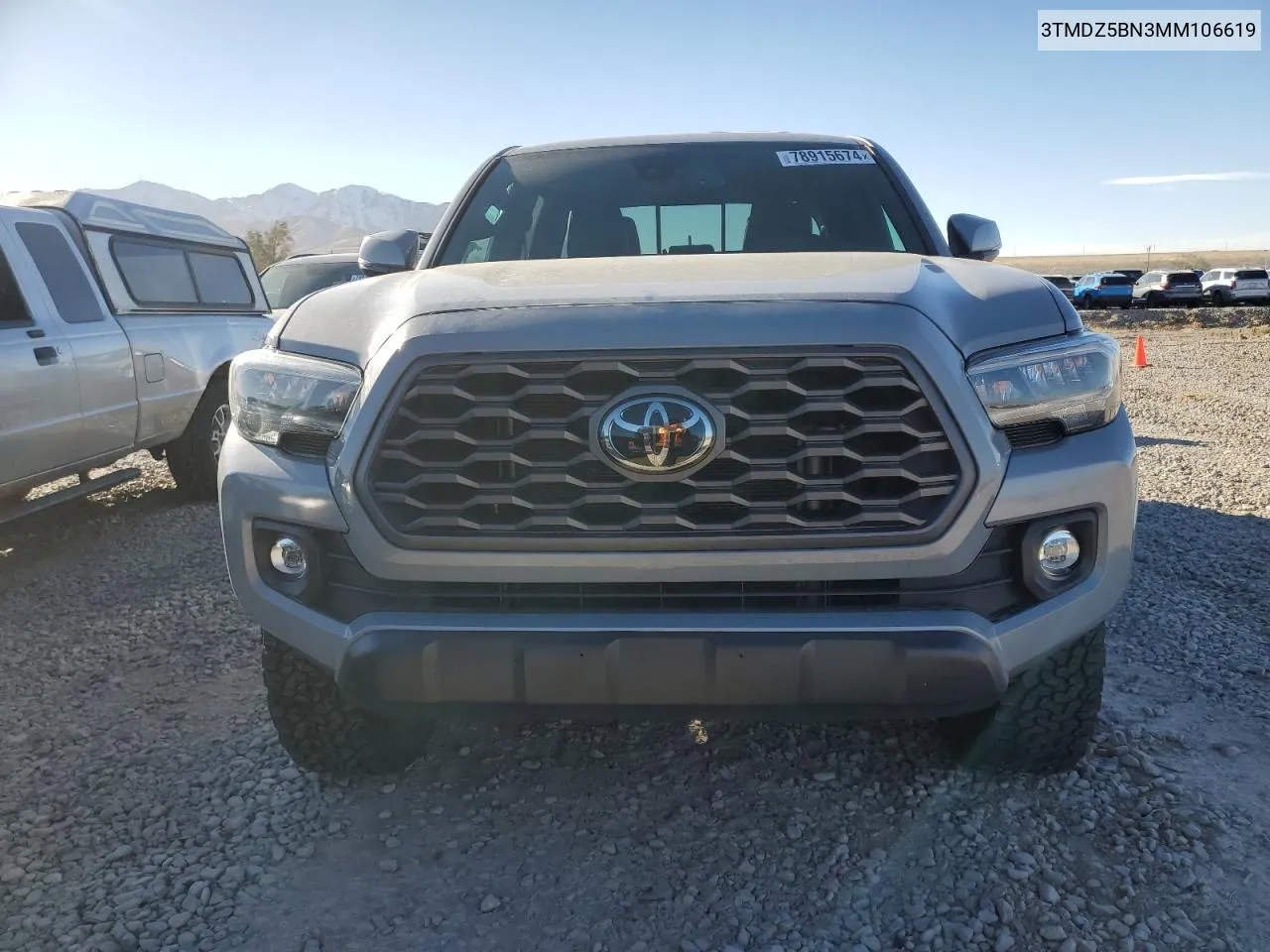 2021 Toyota Tacoma Double Cab VIN: 3TMDZ5BN3MM106619 Lot: 78915674