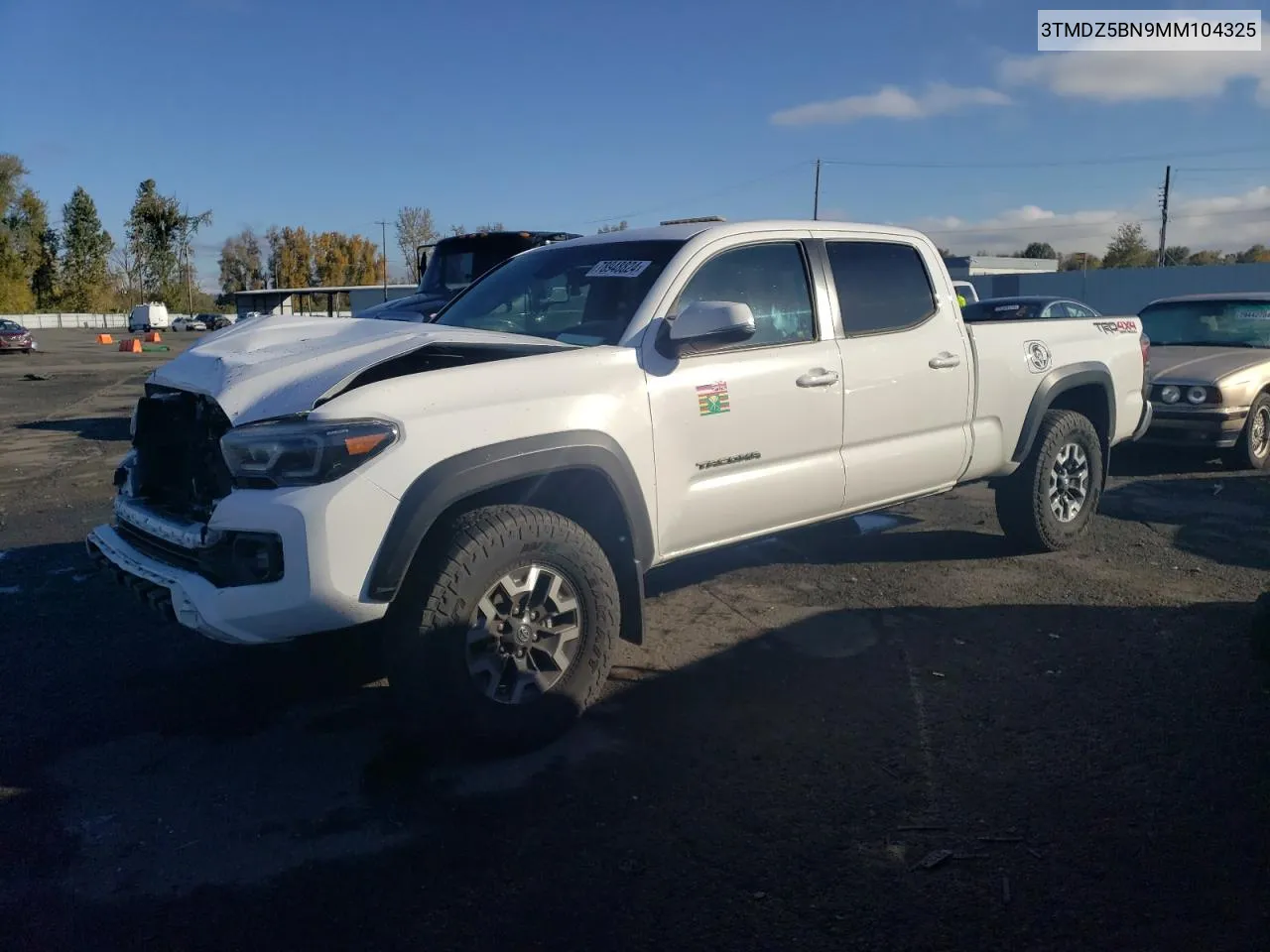 2021 Toyota Tacoma Double Cab VIN: 3TMDZ5BN9MM104325 Lot: 78948824