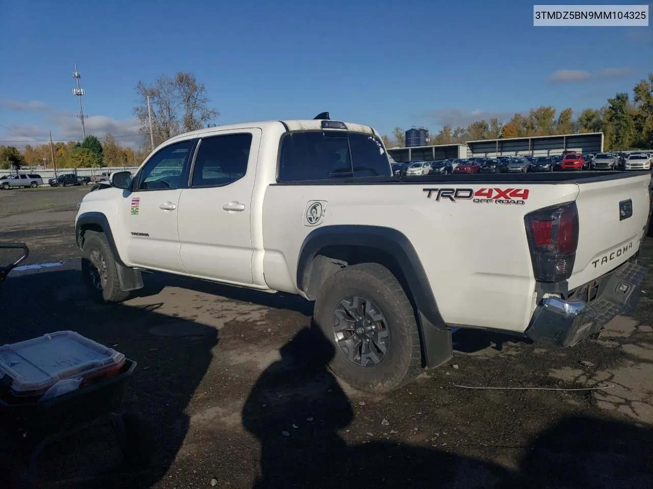 2021 Toyota Tacoma Double Cab VIN: 3TMDZ5BN9MM104325 Lot: 78948824