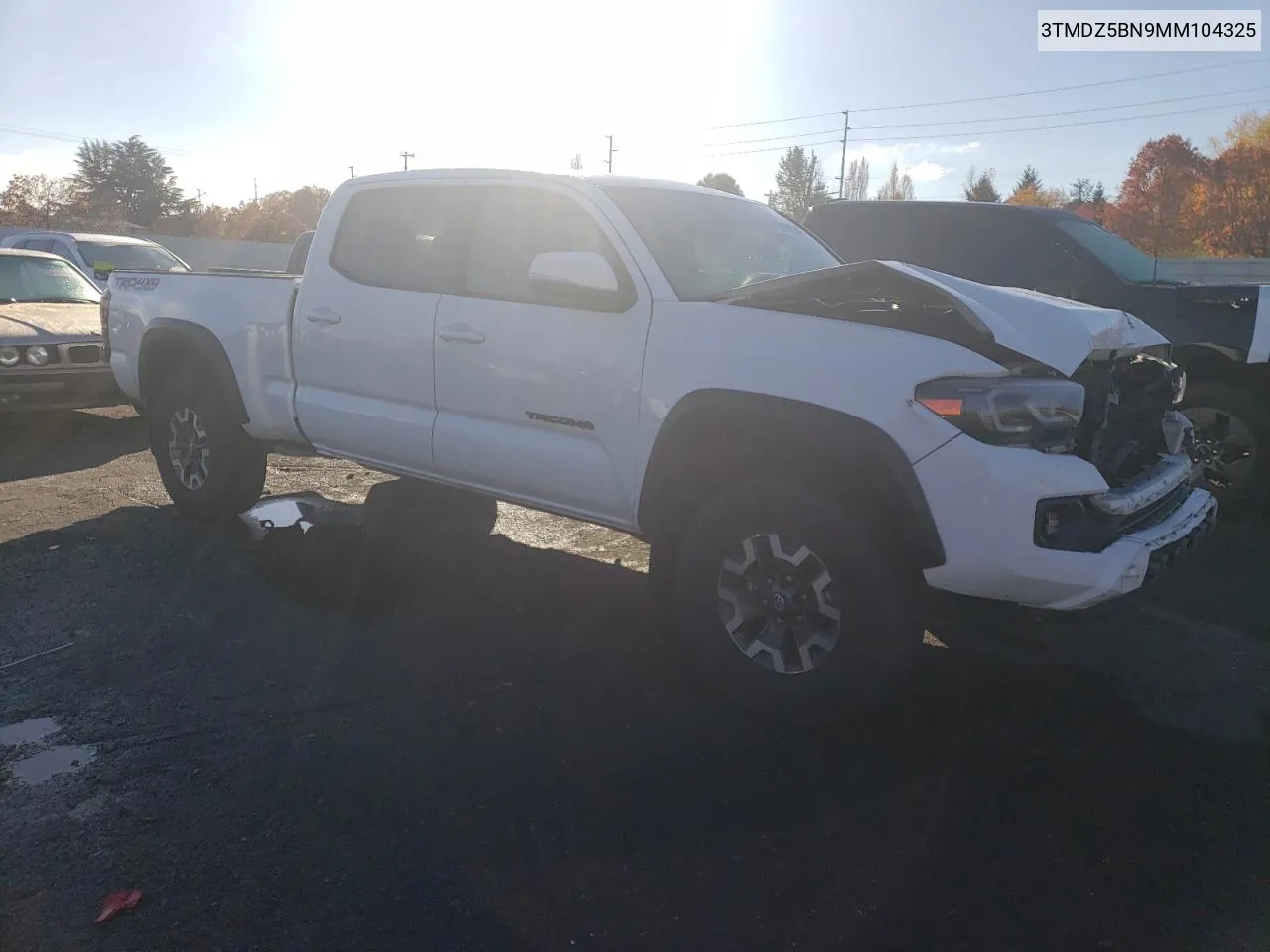 2021 Toyota Tacoma Double Cab VIN: 3TMDZ5BN9MM104325 Lot: 78948824