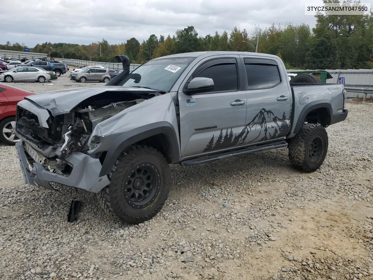 2021 Toyota Tacoma Double Cab VIN: 3TYCZ5AN2MT047550 Lot: 79240584