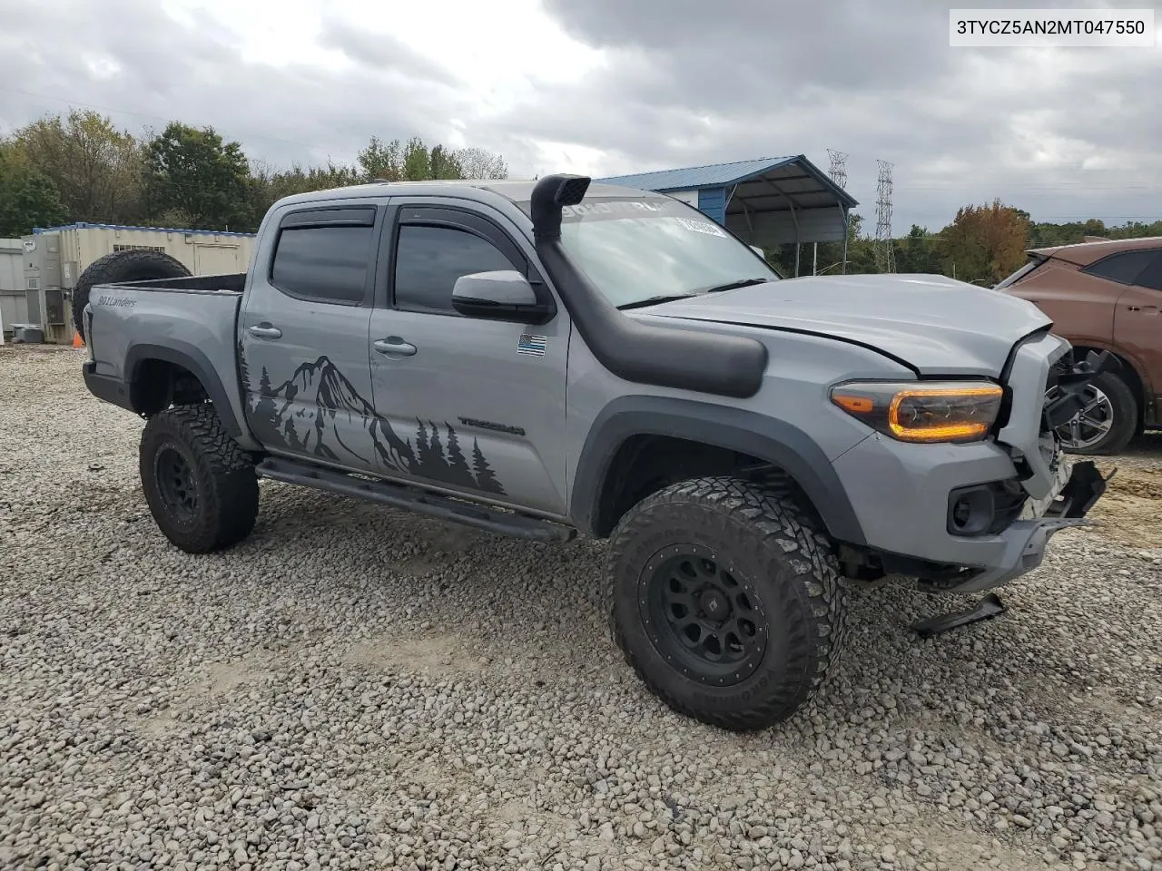 2021 Toyota Tacoma Double Cab VIN: 3TYCZ5AN2MT047550 Lot: 79240584