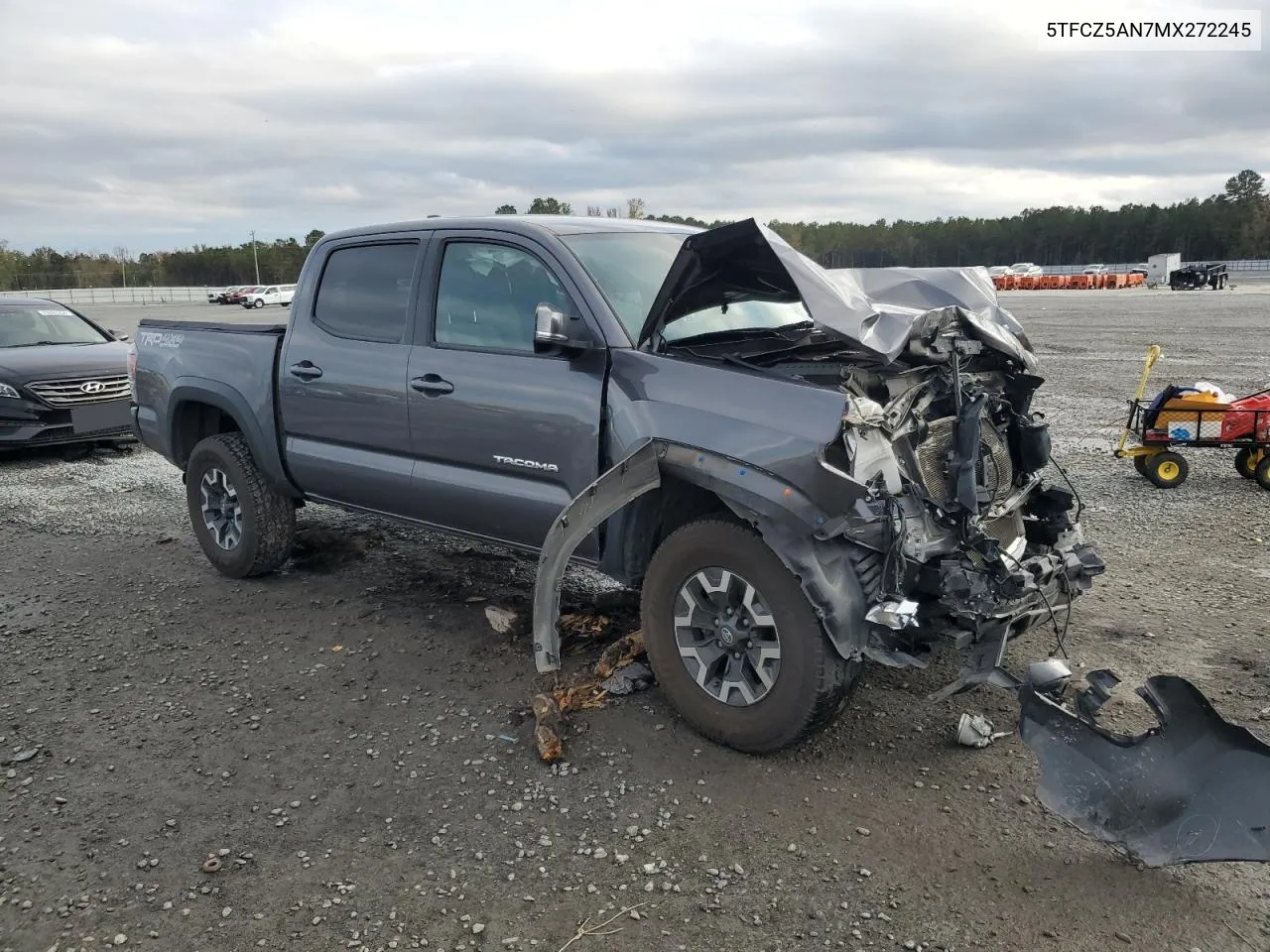 2021 Toyota Tacoma Double Cab VIN: 5TFCZ5AN7MX272245 Lot: 79414814