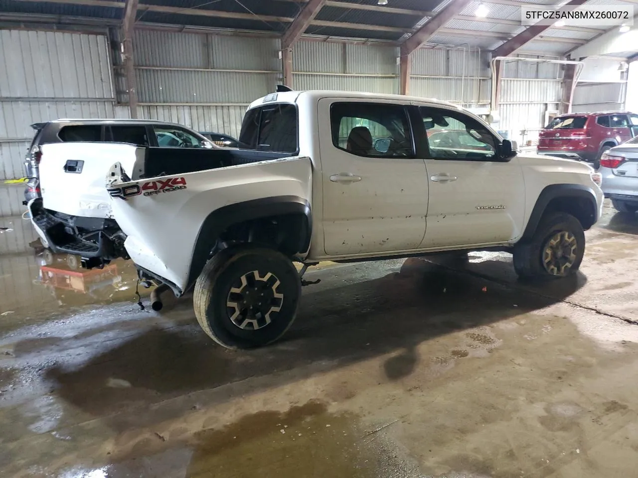 2021 Toyota Tacoma Double Cab VIN: 5TFCZ5AN8MX260072 Lot: 80415684