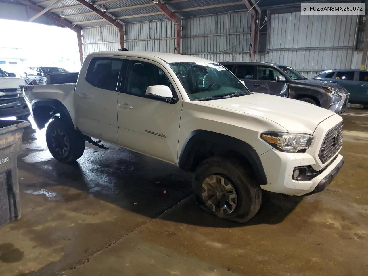 2021 Toyota Tacoma Double Cab VIN: 5TFCZ5AN8MX260072 Lot: 80415684