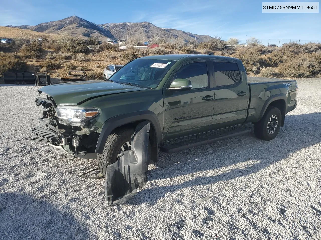 2021 Toyota Tacoma Double Cab VIN: 3TMDZ5BN9MM119651 Lot: 80562864