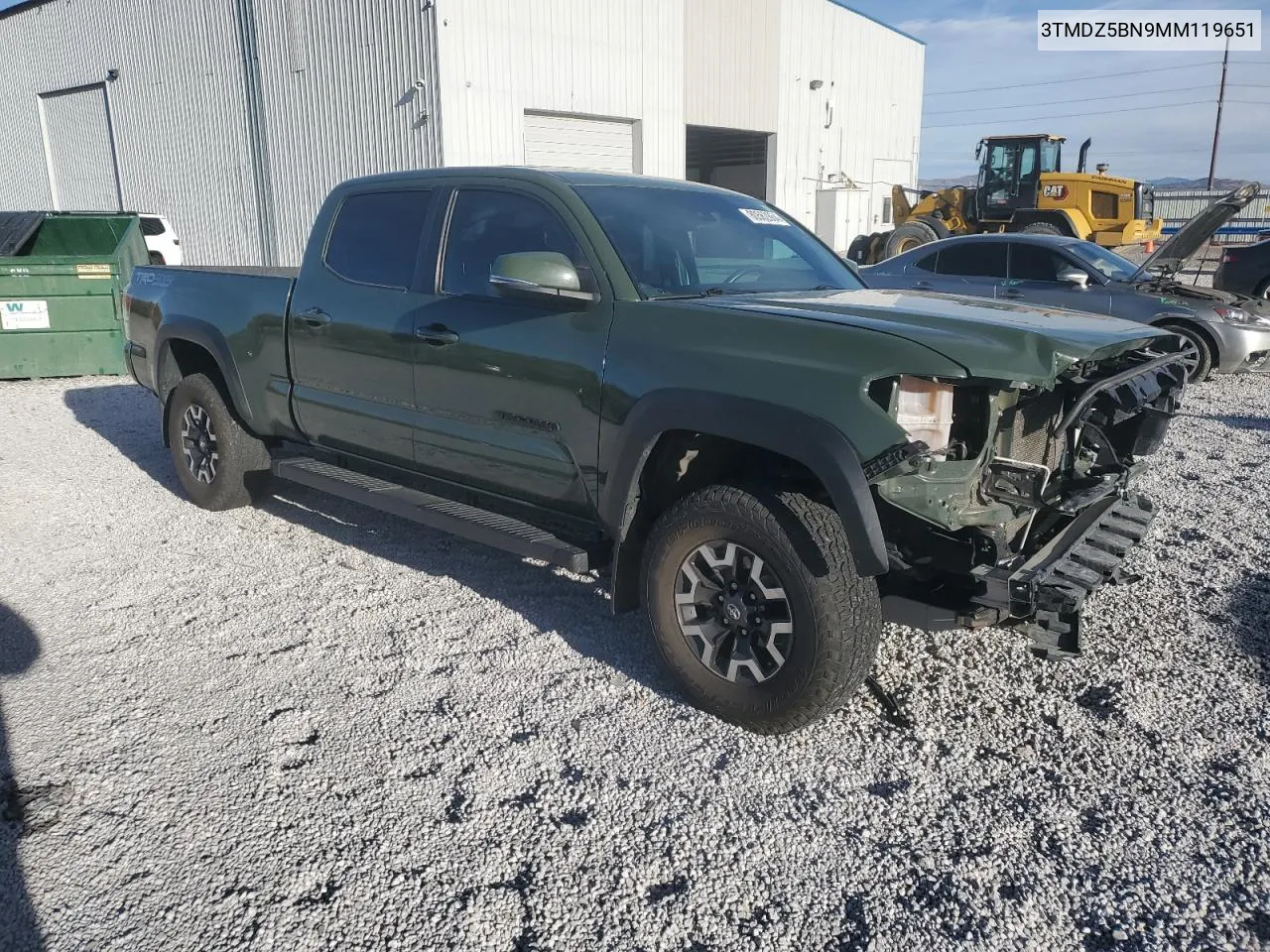 2021 Toyota Tacoma Double Cab VIN: 3TMDZ5BN9MM119651 Lot: 80562864