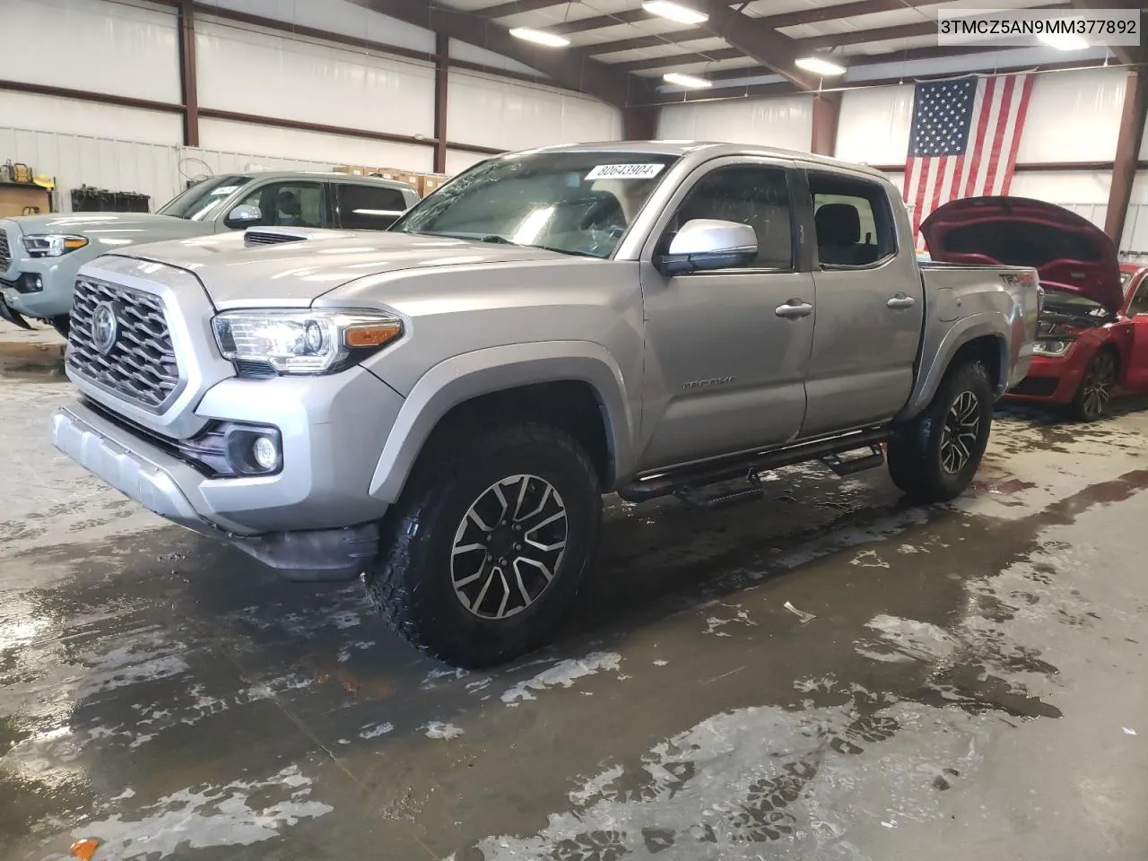 2021 Toyota Tacoma Double Cab VIN: 3TMCZ5AN9MM377892 Lot: 80643904