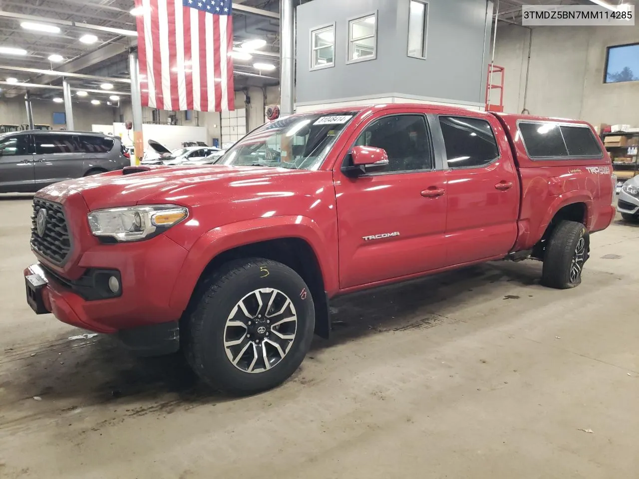 2021 Toyota Tacoma Double Cab VIN: 3TMDZ5BN7MM114285 Lot: 81048414