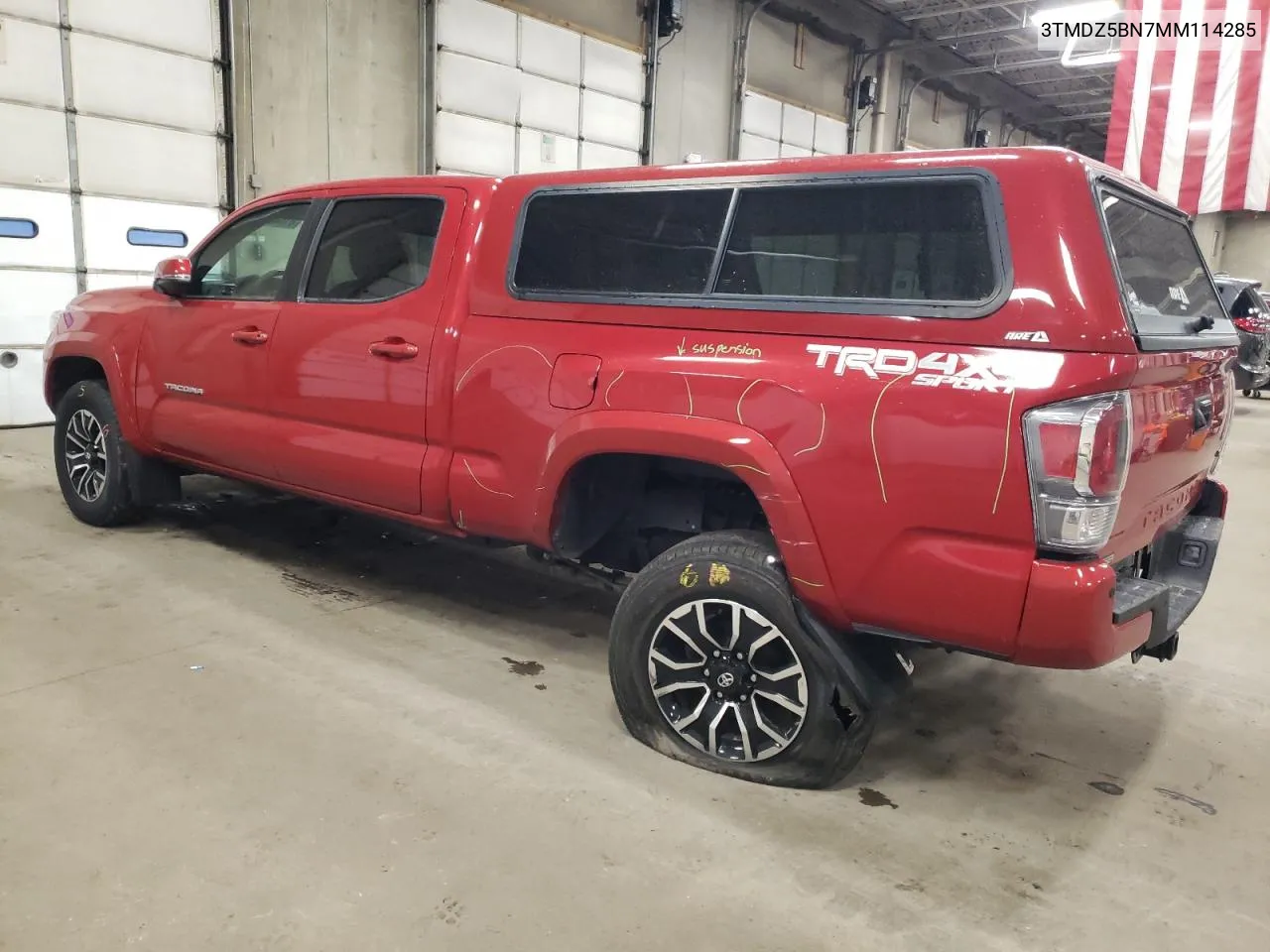 2021 Toyota Tacoma Double Cab VIN: 3TMDZ5BN7MM114285 Lot: 81048414