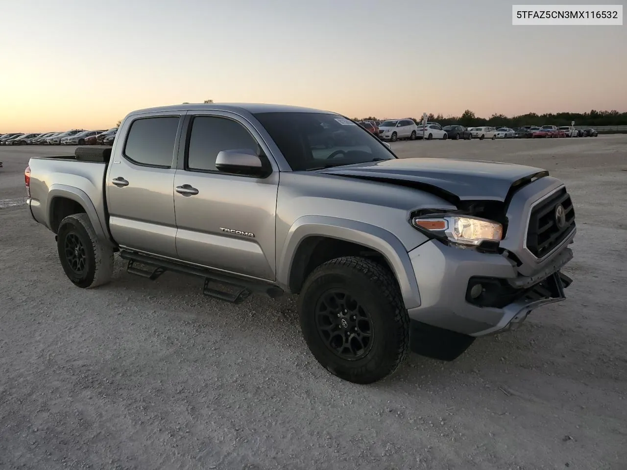 2021 Toyota Tacoma Double Cab VIN: 5TFAZ5CN3MX116532 Lot: 81158804