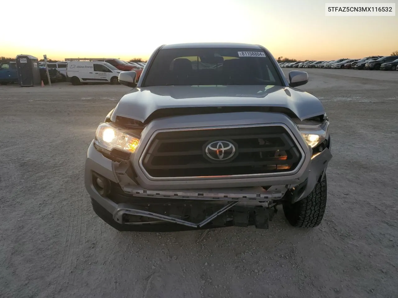 2021 Toyota Tacoma Double Cab VIN: 5TFAZ5CN3MX116532 Lot: 81158804