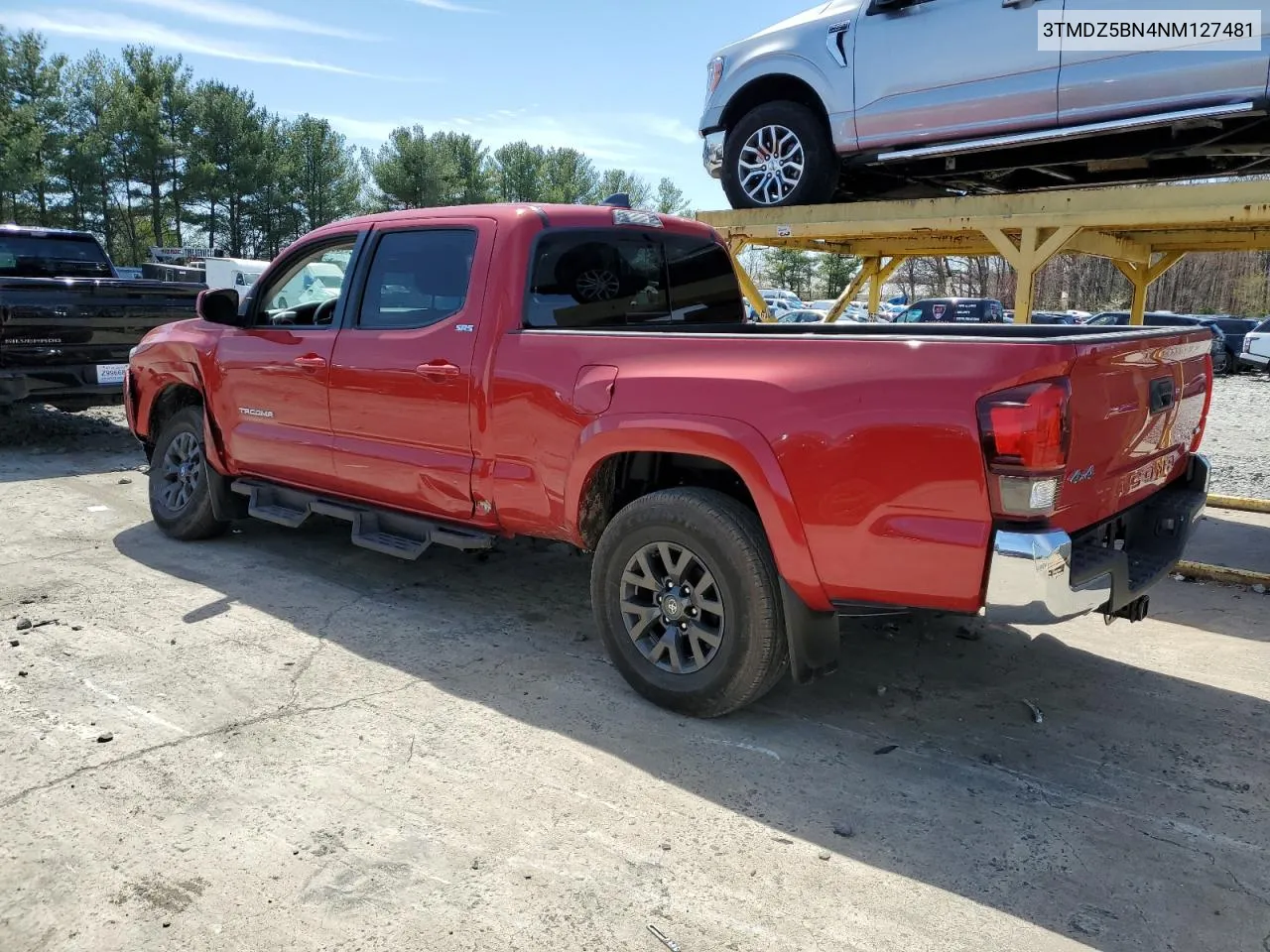 2022 Toyota Tacoma Double Cab VIN: 3TMDZ5BN4NM127481 Lot: 49978754