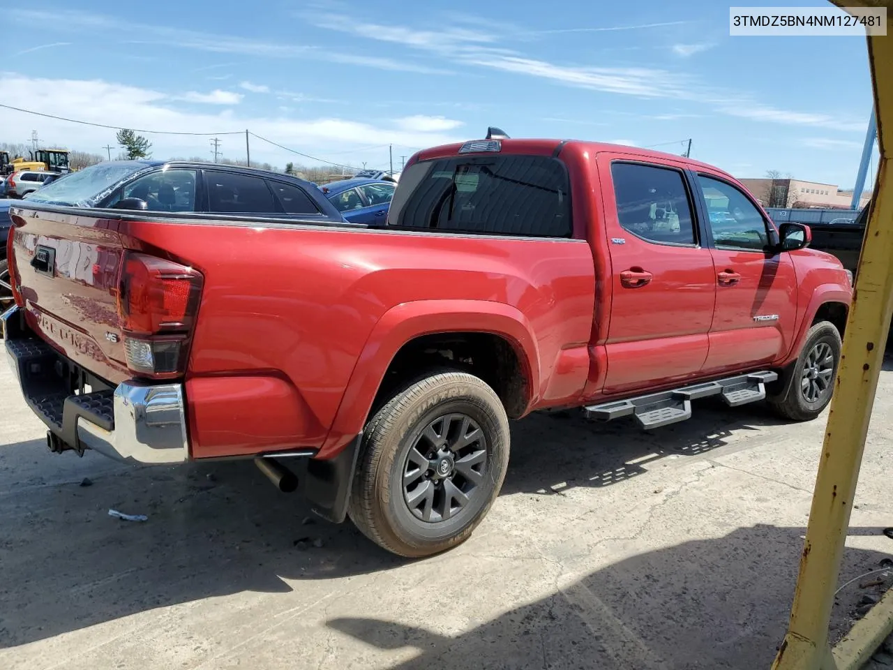 2022 Toyota Tacoma Double Cab VIN: 3TMDZ5BN4NM127481 Lot: 49978754