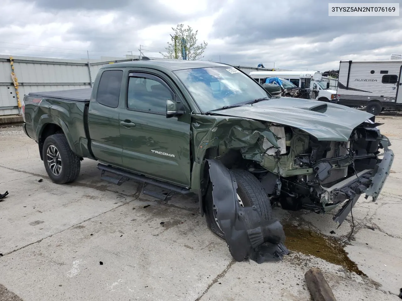 2022 Toyota Tacoma Access Cab VIN: 3TYSZ5AN2NT076169 Lot: 51205544