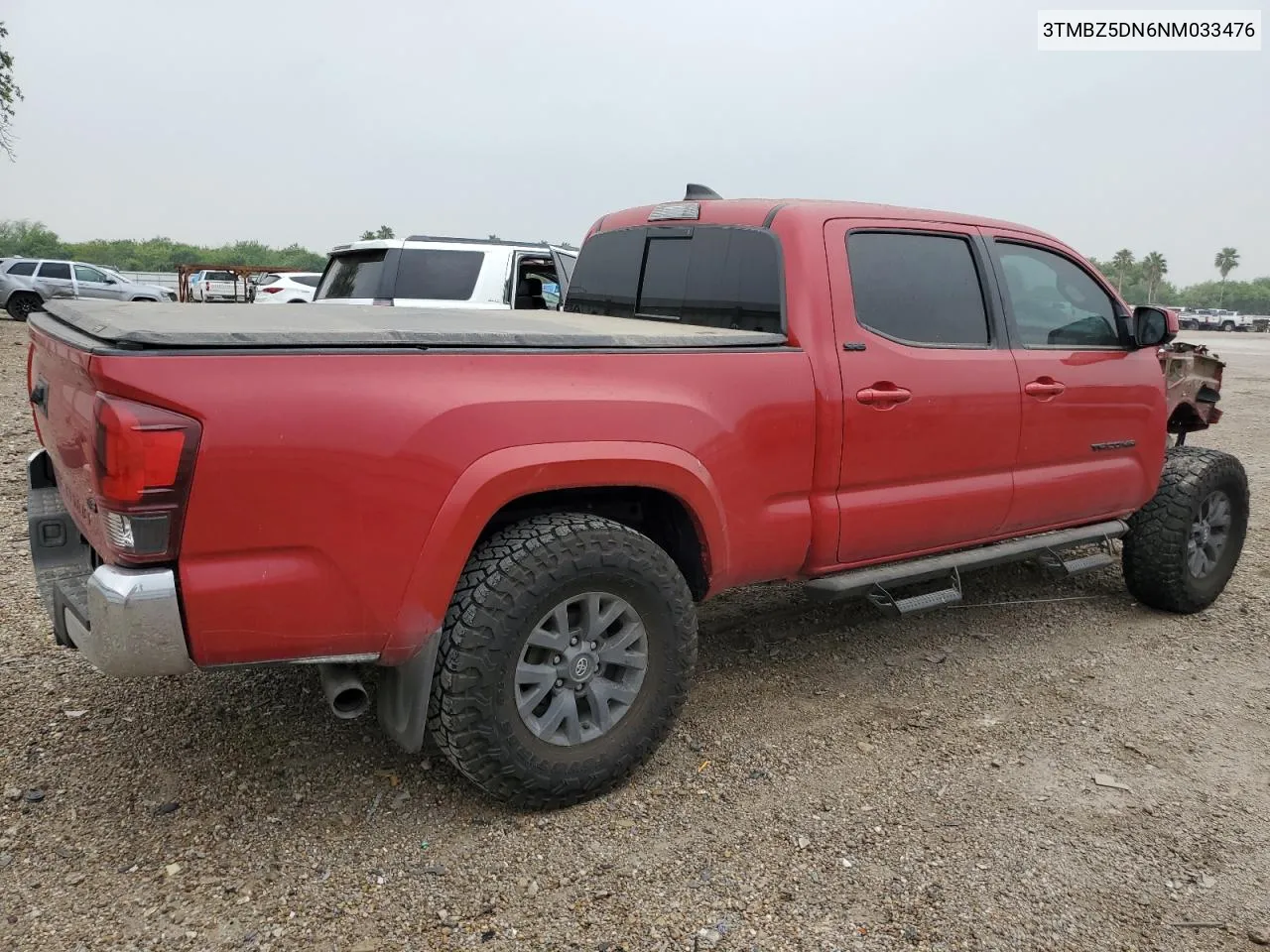 2022 Toyota Tacoma Double Cab VIN: 3TMBZ5DN6NM033476 Lot: 54528964