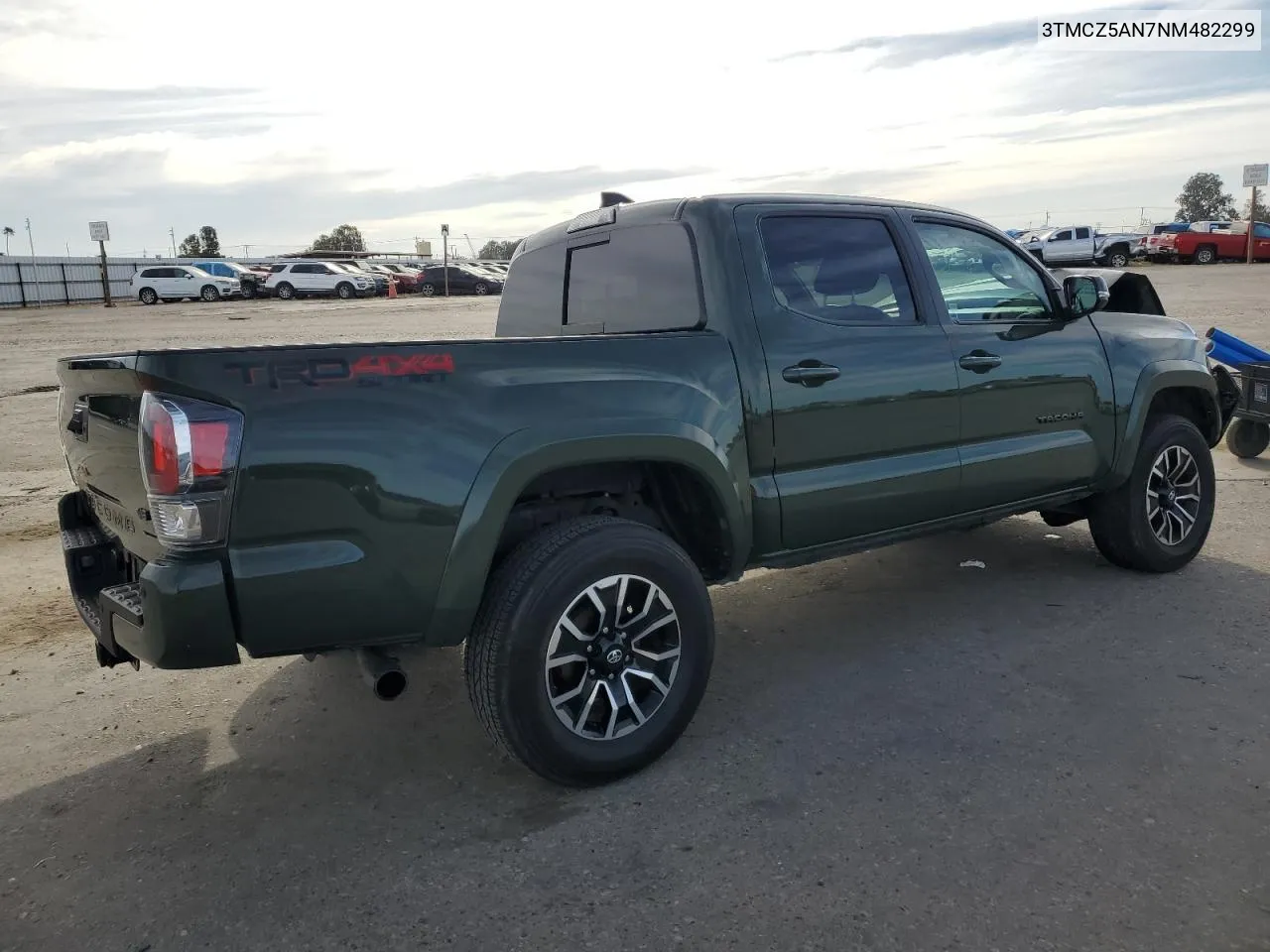 2022 Toyota Tacoma Double Cab VIN: 3TMCZ5AN7NM482299 Lot: 57495924