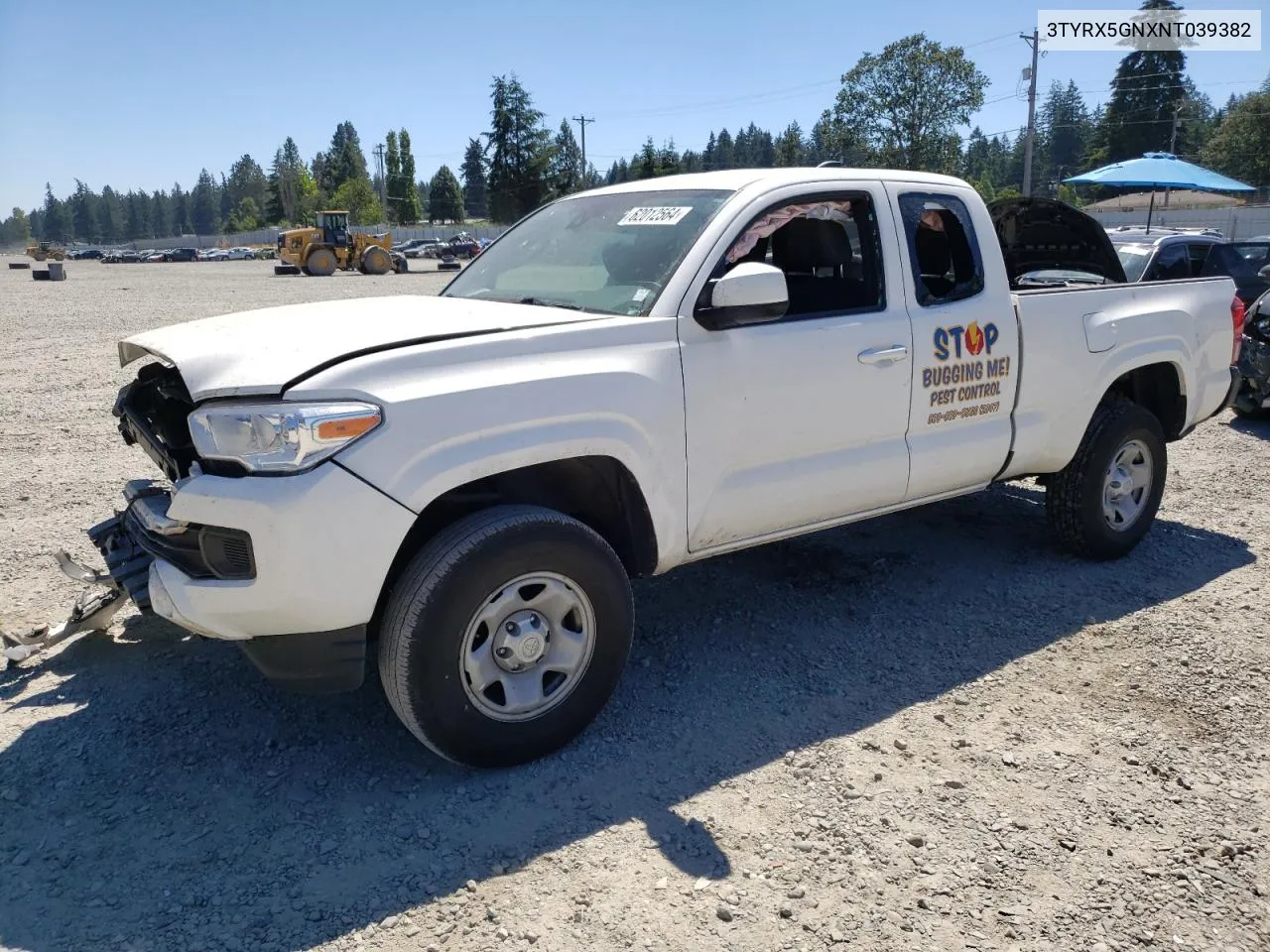 2022 Toyota Tacoma Access Cab VIN: 3TYRX5GNXNT039382 Lot: 62012564