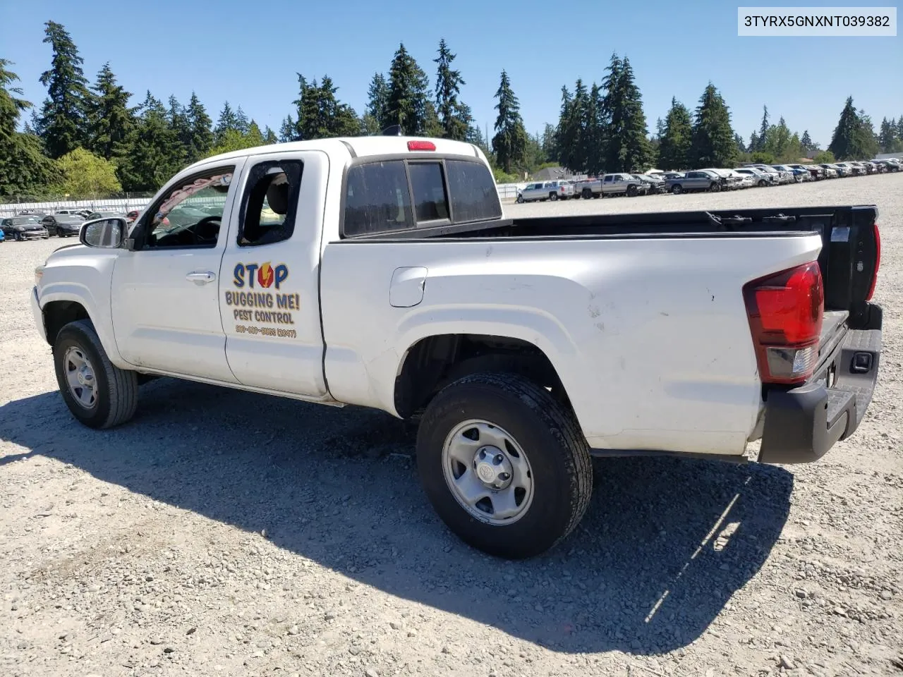 2022 Toyota Tacoma Access Cab VIN: 3TYRX5GNXNT039382 Lot: 62012564