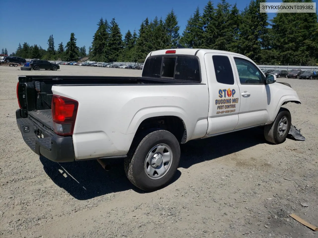 2022 Toyota Tacoma Access Cab VIN: 3TYRX5GNXNT039382 Lot: 62012564