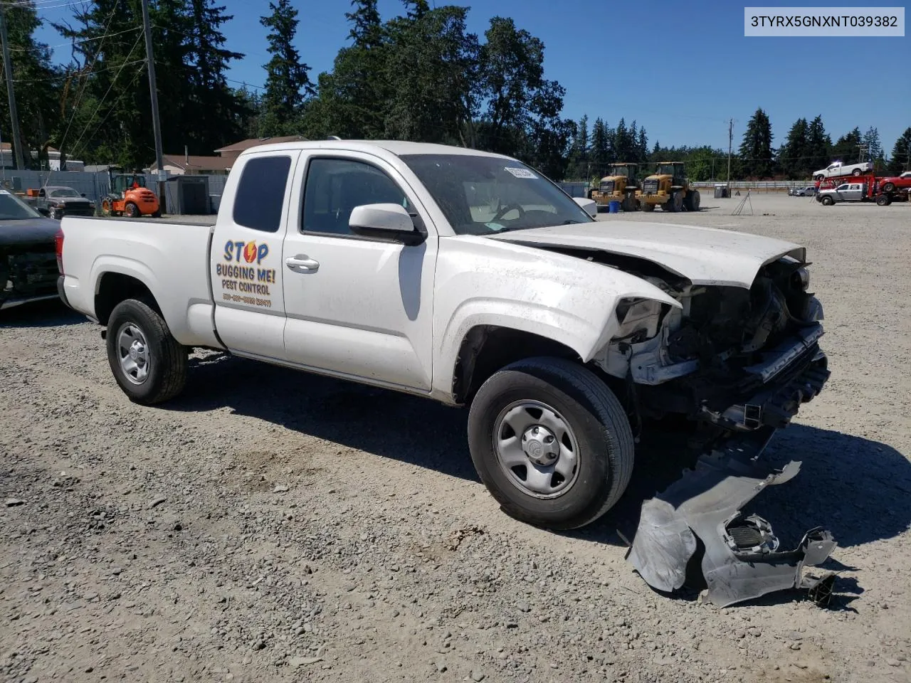 2022 Toyota Tacoma Access Cab VIN: 3TYRX5GNXNT039382 Lot: 62012564