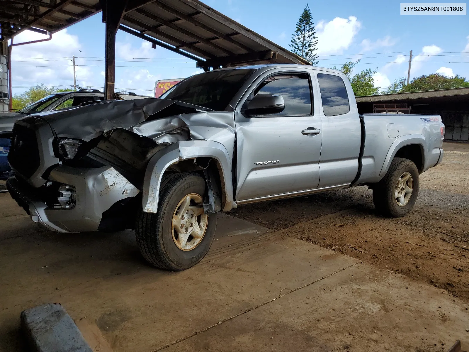 2022 Toyota Tacoma Access Cab VIN: 3TYSZ5AN8NT091808 Lot: 63111564