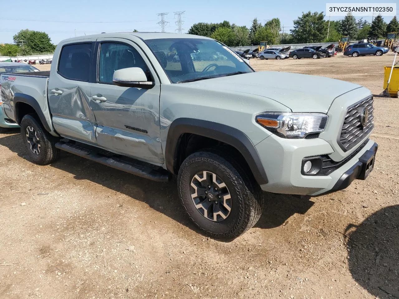 2022 Toyota Tacoma Double Cab VIN: 3TYCZ5AN5NT102350 Lot: 63360054