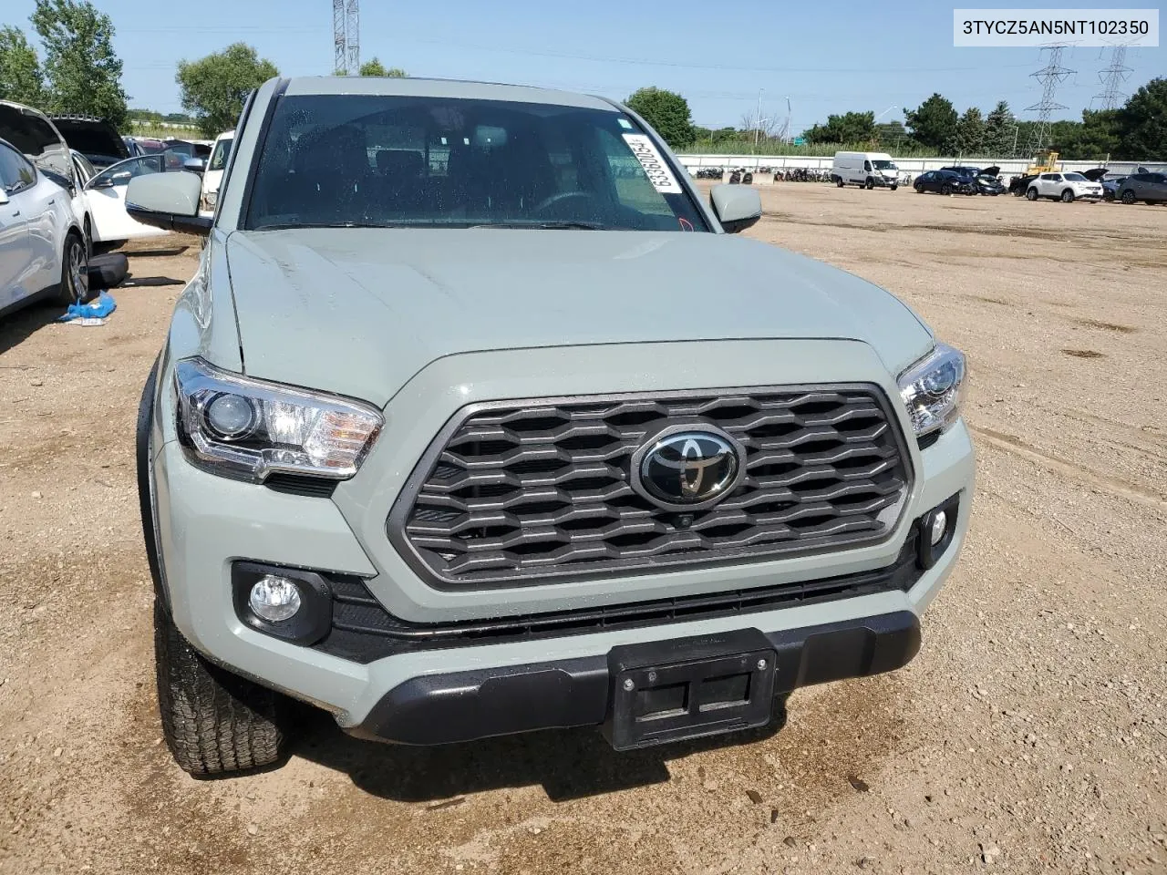 2022 Toyota Tacoma Double Cab VIN: 3TYCZ5AN5NT102350 Lot: 63360054