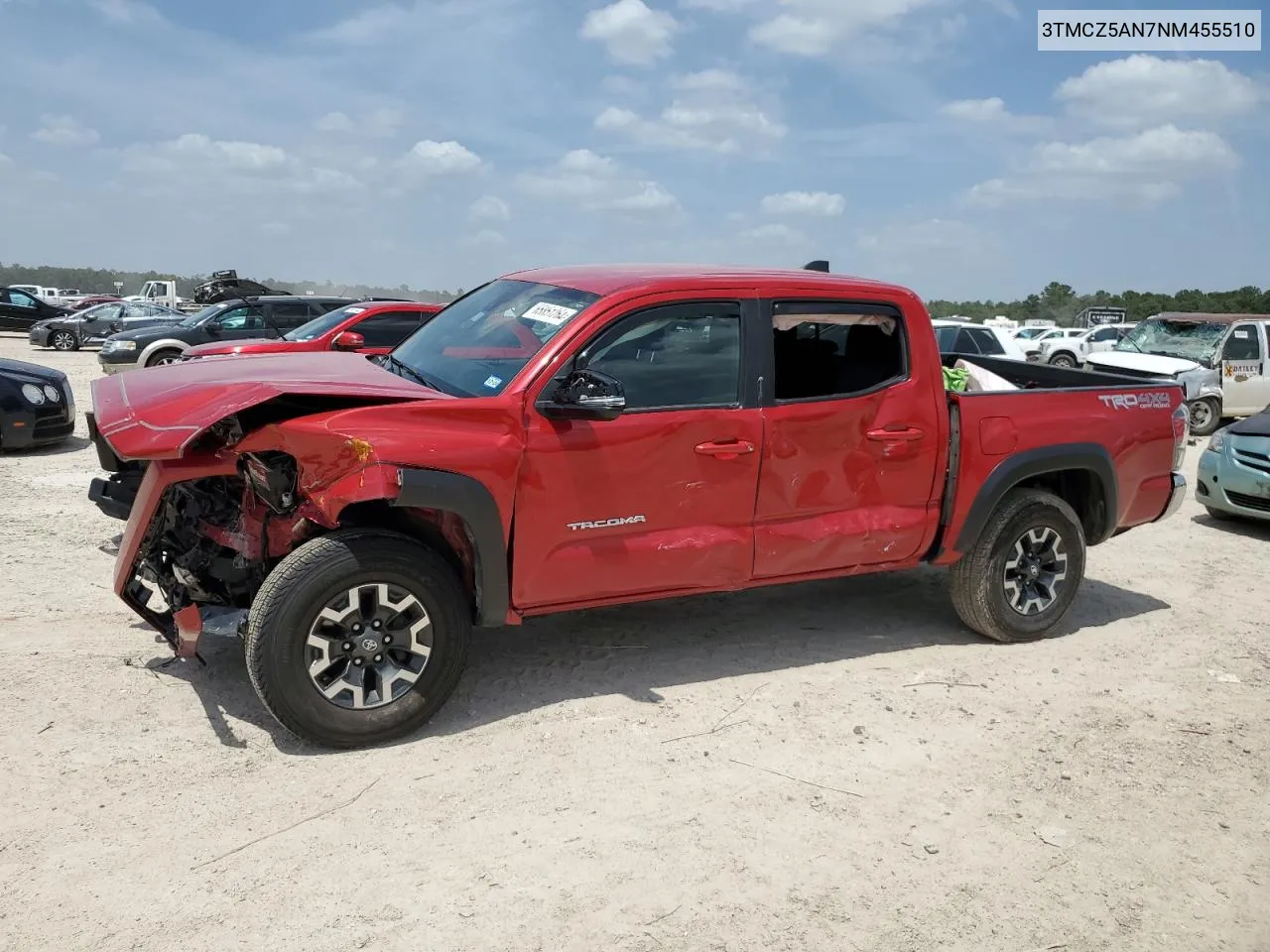 2022 Toyota Tacoma Double Cab VIN: 3TMCZ5AN7NM455510 Lot: 65851264