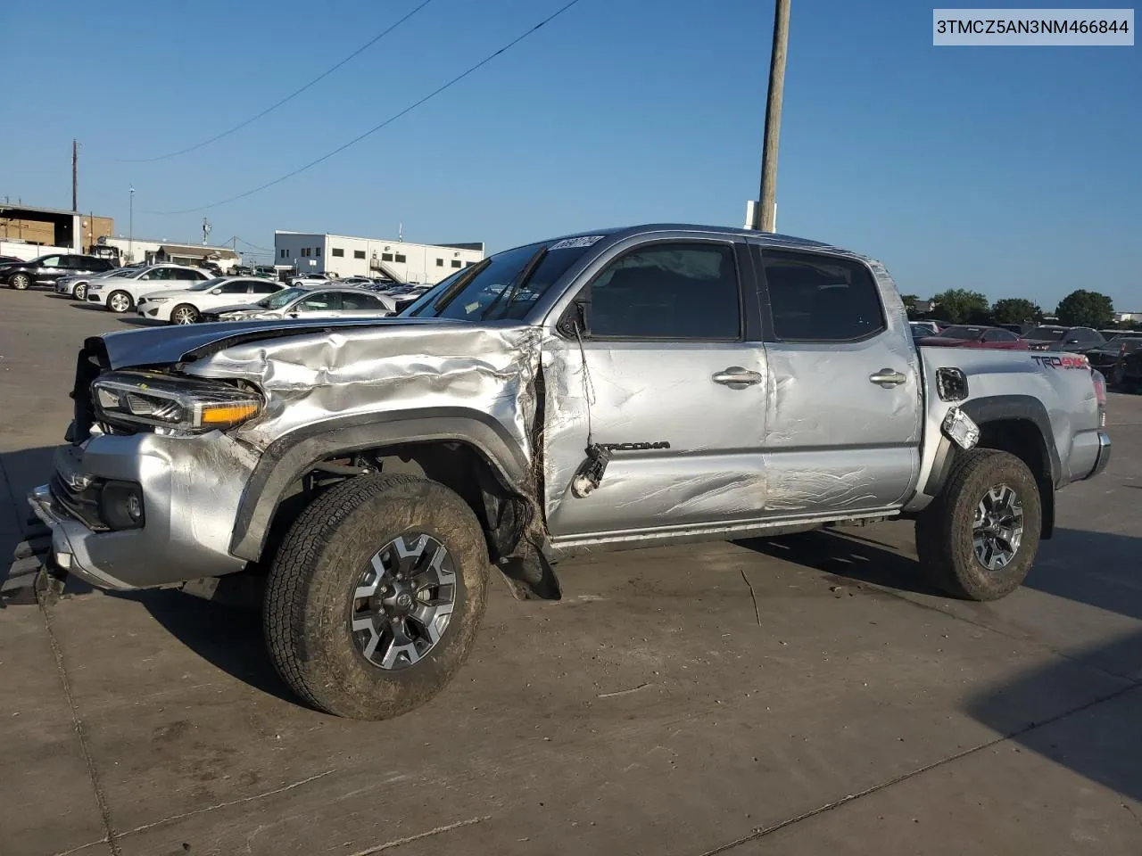 2022 Toyota Tacoma Double Cab VIN: 3TMCZ5AN3NM466844 Lot: 66901704