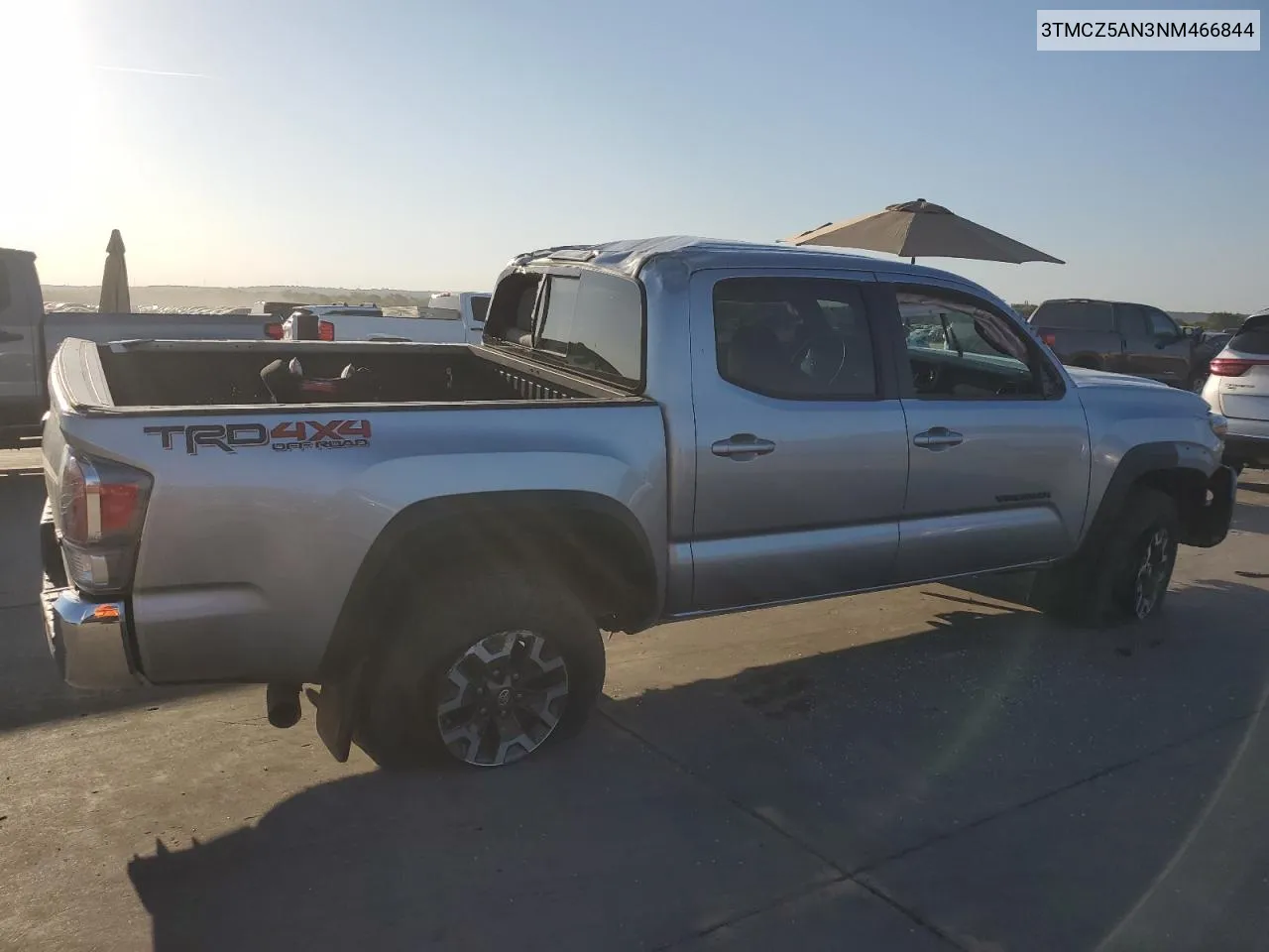 2022 Toyota Tacoma Double Cab VIN: 3TMCZ5AN3NM466844 Lot: 66901704