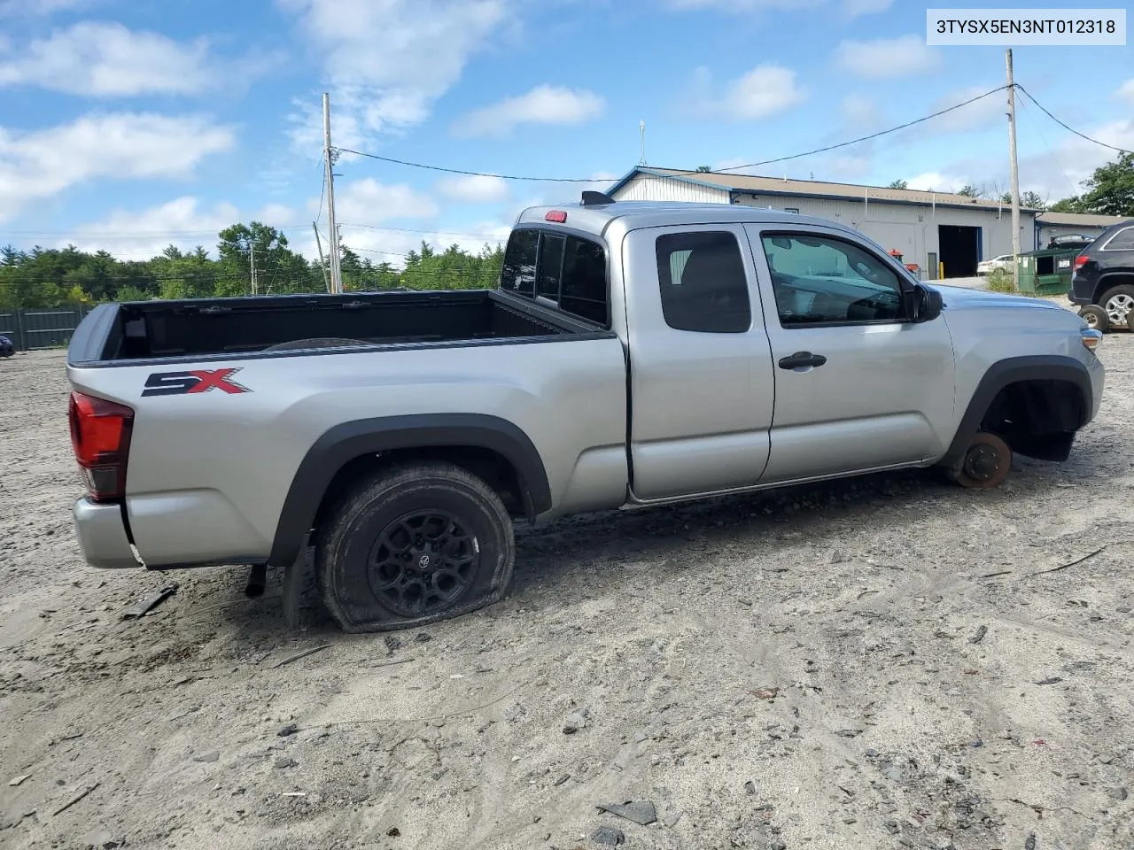 2022 Toyota Tacoma Access Cab VIN: 3TYSX5EN3NT012318 Lot: 68010234