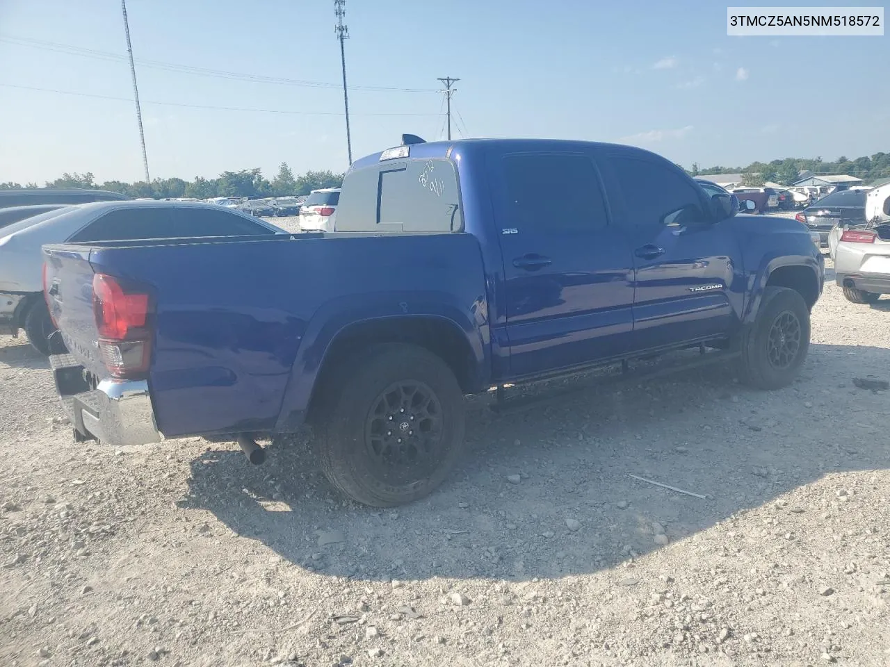 2022 Toyota Tacoma Double Cab VIN: 3TMCZ5AN5NM518572 Lot: 68127994