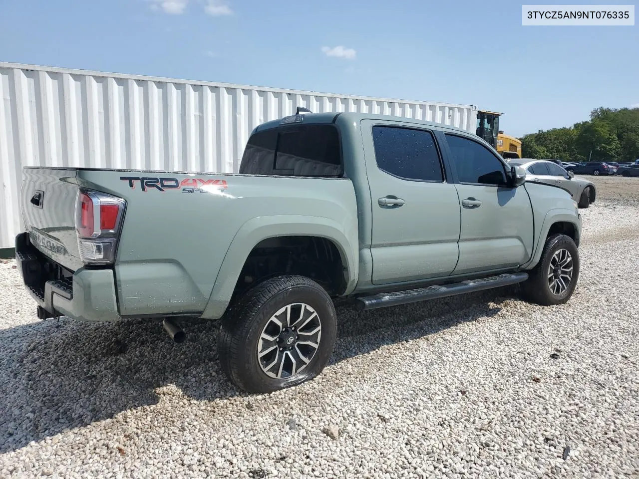 3TYCZ5AN9NT076335 2022 Toyota Tacoma Double Cab