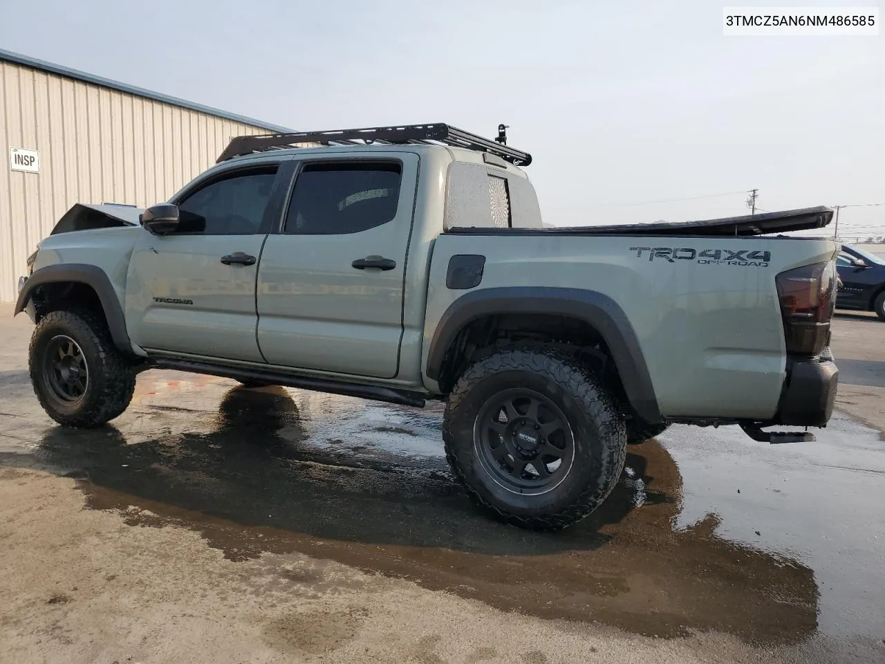 2022 Toyota Tacoma Double Cab VIN: 3TMCZ5AN6NM486585 Lot: 69203634