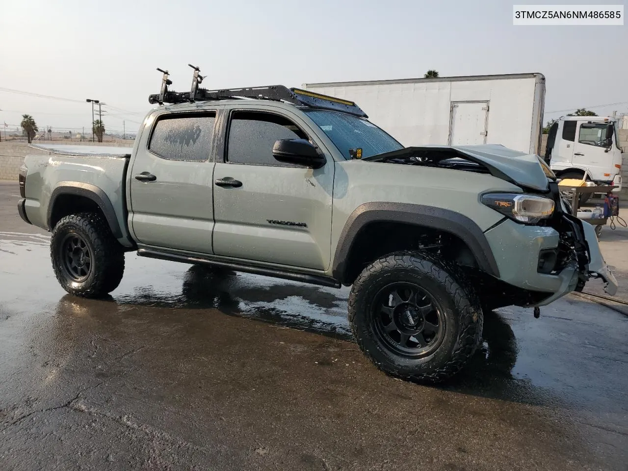 2022 Toyota Tacoma Double Cab VIN: 3TMCZ5AN6NM486585 Lot: 69203634