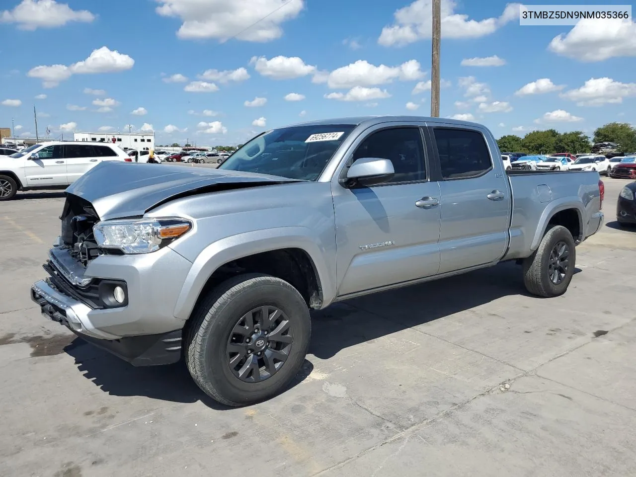 2022 Toyota Tacoma Double Cab VIN: 3TMBZ5DN9NM035366 Lot: 69256774