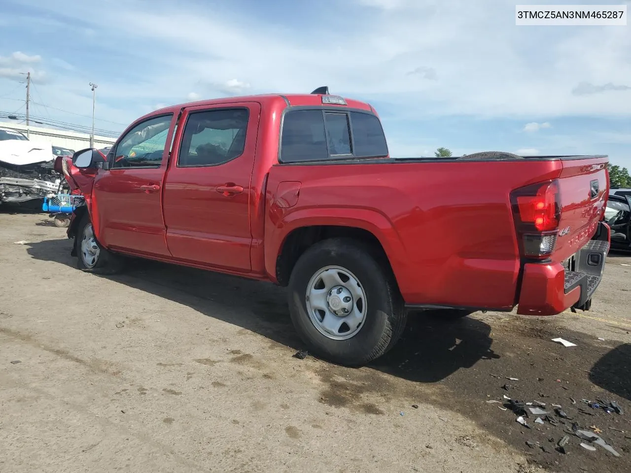 3TMCZ5AN3NM465287 2022 Toyota Tacoma Double Cab