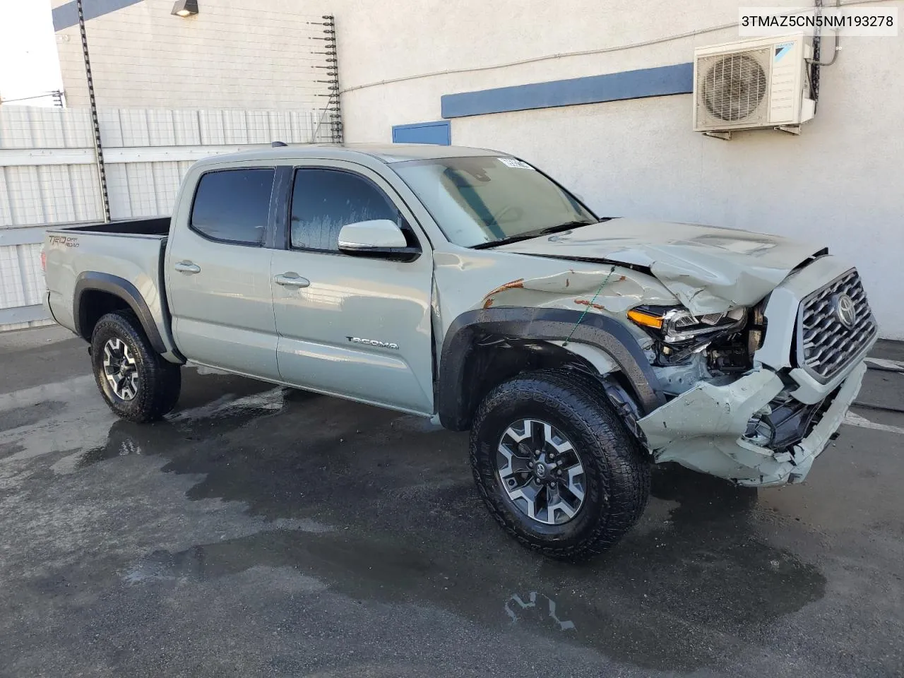 2022 Toyota Tacoma Double Cab VIN: 3TMAZ5CN5NM193278 Lot: 69502174